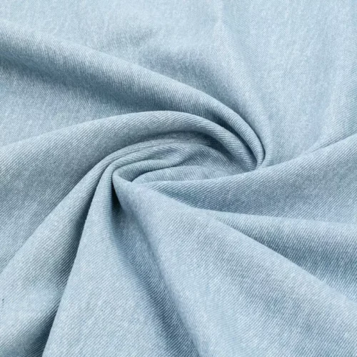Solid color non stretch denim fabric